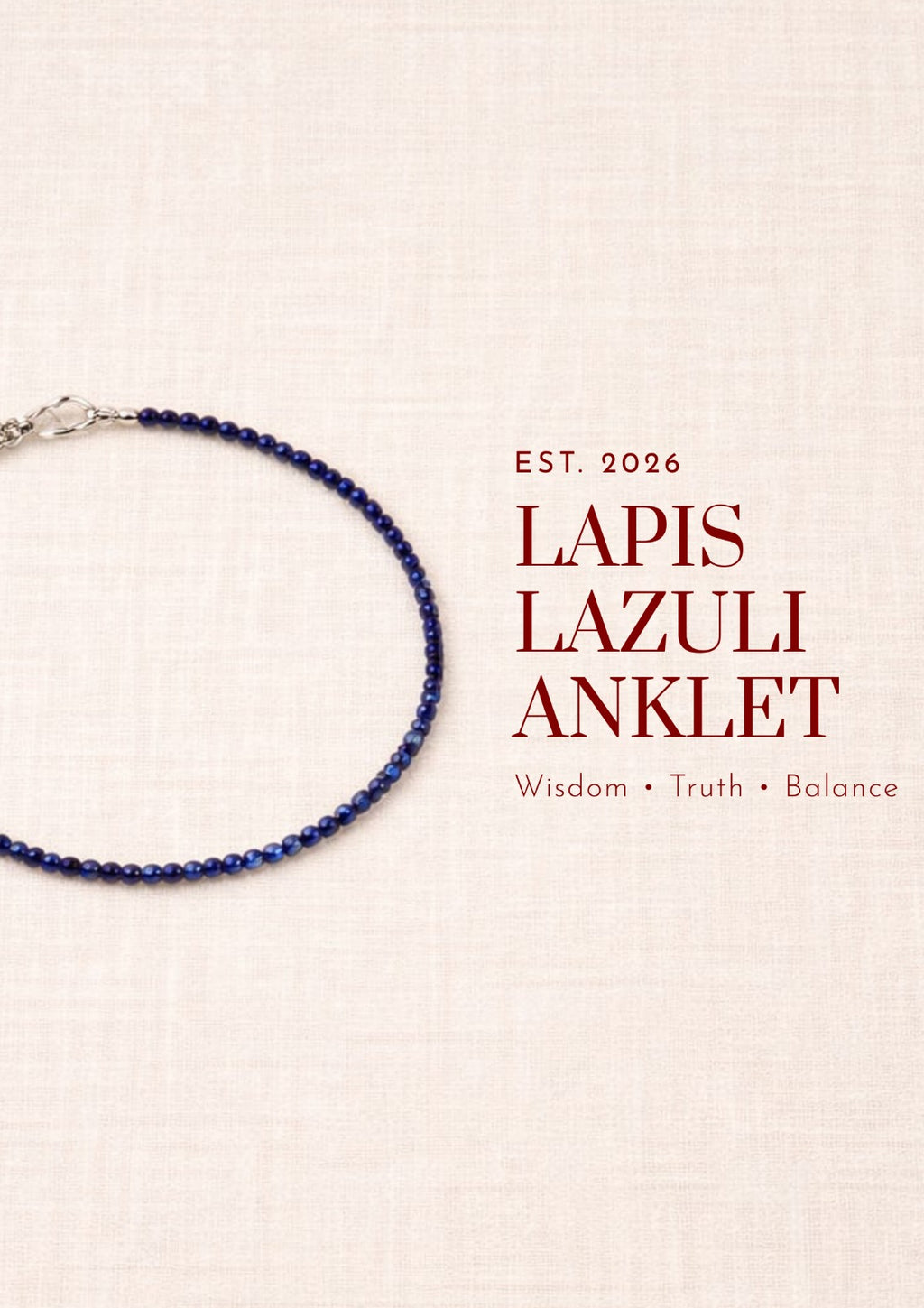 Lapis Lazuli Anklet