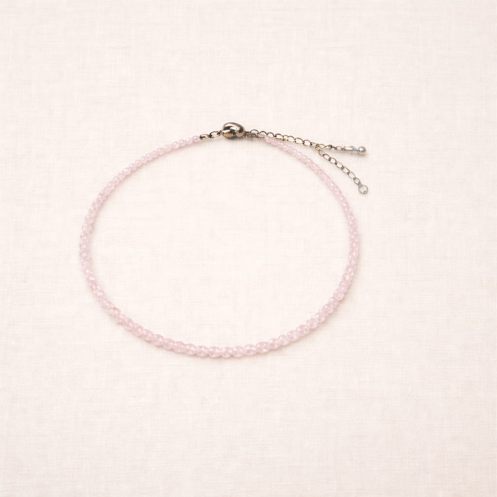 Natural Rose Quartz Anklet
