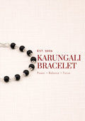 Silver Cap Karungali Wood Bracelet