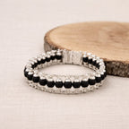 Silver Plated Karungali Bracelet