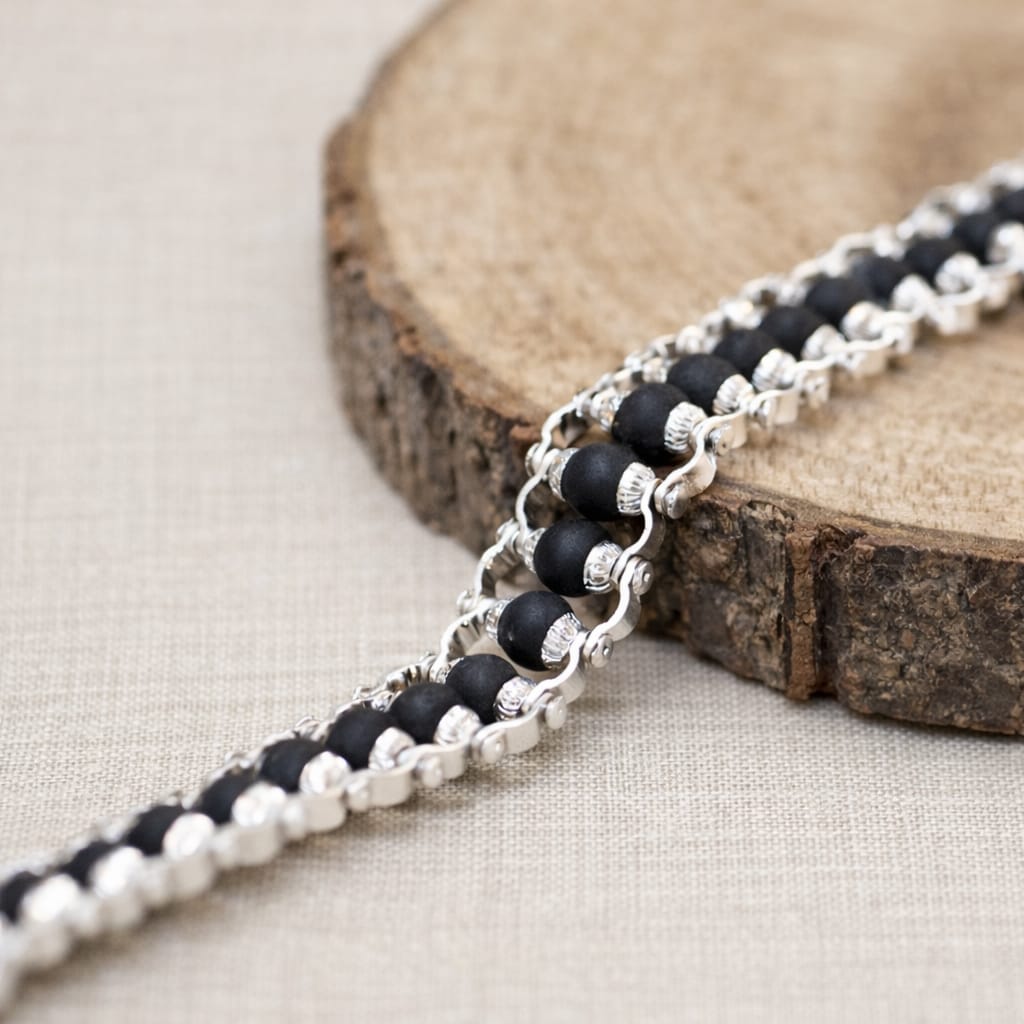 Silver Plated Karungali Bracelet