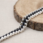 Silver Plated Karungali Bracelet